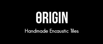 Origin, handmade encaustic tile logo