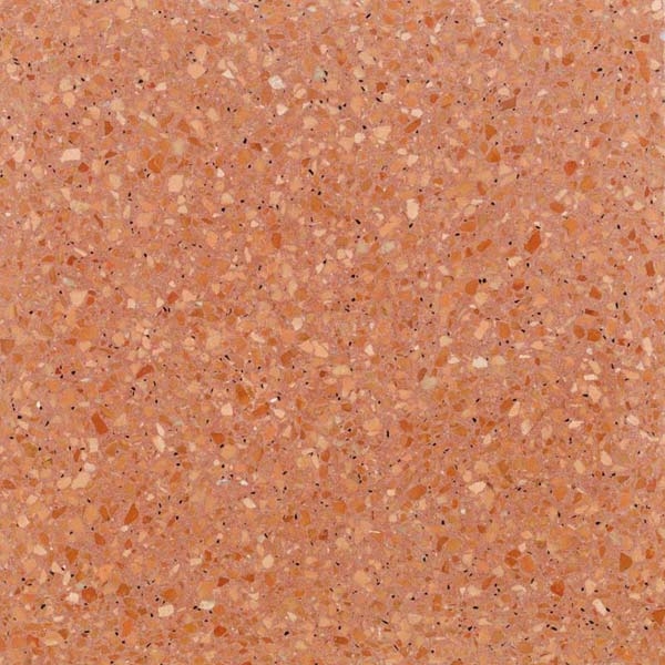 pink terrazzo tile with white aggregate