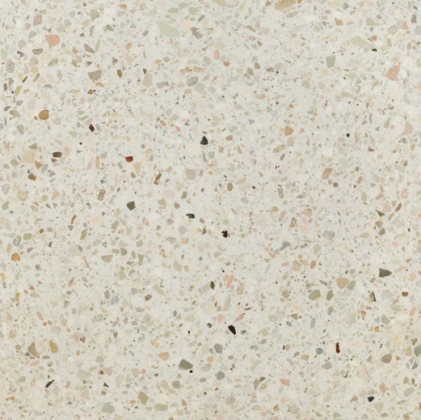 beige terrazzo tile with colourful aggregate